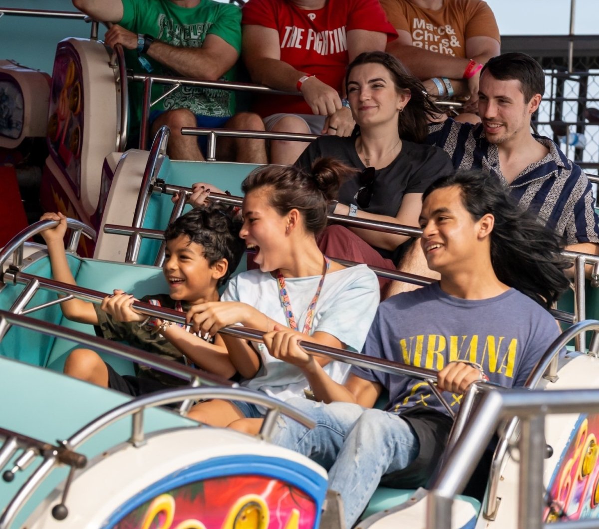 Amusement rides at Oceans Calling