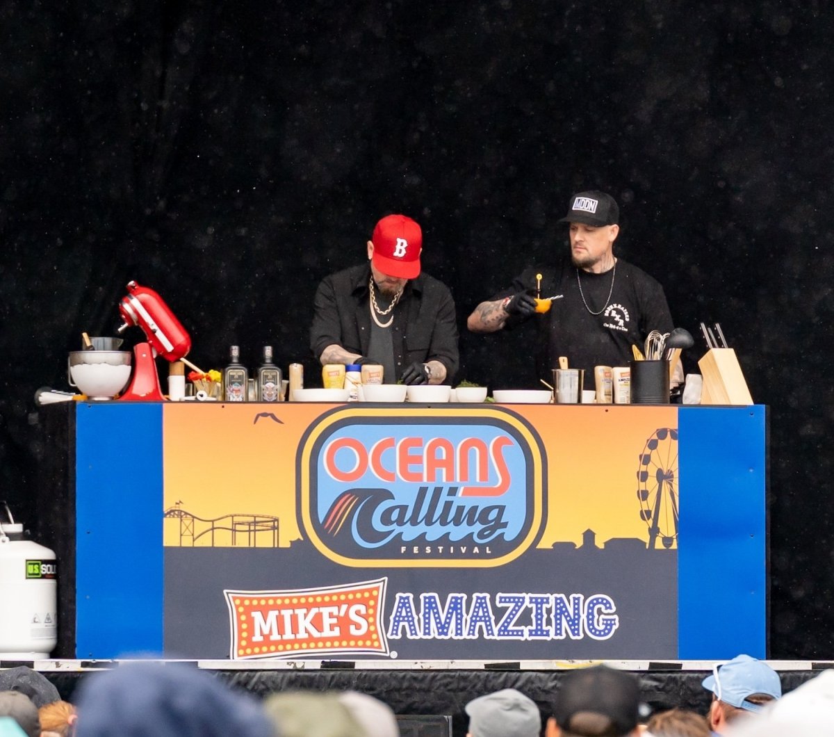 Cooking demo at Oceans Calling